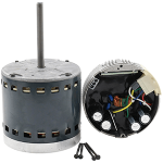ECM Blower Motor, Programmed, 3/4 hp, 1400 rpm, 5-Speed, 230V